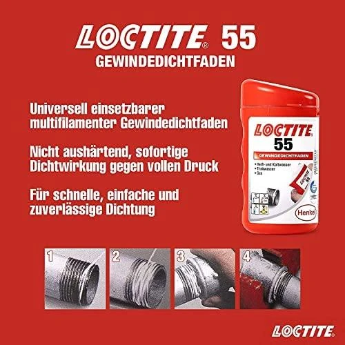 Felder Sriegių sandariklis-virvutė LOCTITE 55, 160m