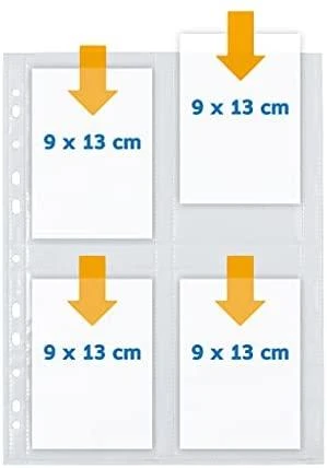 Herma HERMA Fotosichthüllen 90 x 130 mm hoch baltas 250 Hüllen - 7560