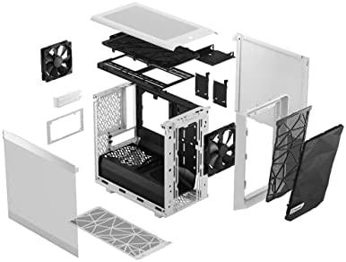 „Fractal Design“ | „Meshify 2 Nano“ | Šoninis langas | Baltas TG skaidrus atspalvis | ITX | ATX