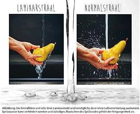 Plautuvės maišytuvas Franke Atlas Neo, be ištraukiamo dušelio, nerūdijantis plienas, su „Laminar“ srove
