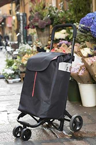 Gimi Mėlynas pirkinių vežimėlis 30 kg/50 l. Dvigubas Naujas mėlynas