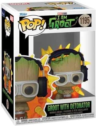 FUNKO POP! Vinilinė figūrėlė: I Am Groot - Groot su detonatoriumi, 9 cm