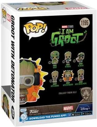 FUNKO POP! Vinilinė figūrėlė: I Am Groot - Groot su detonatoriumi, 9 cm
