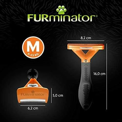 Furminator šukos trumpaplaukiams šunims, sveriantiems 9-23 kg.