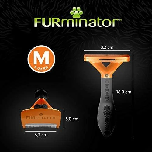 Furminator deShedding  šukos ilgaplaukiams šunims, sveriantiems 9-23 kg.