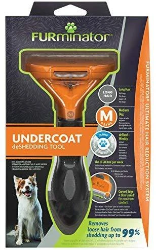 Furminator deShedding  šukos ilgaplaukiams šunims, sveriantiems 9-23 kg.