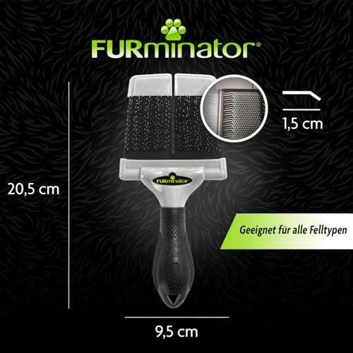 FURminator Didelis kietų šerelių šepetys