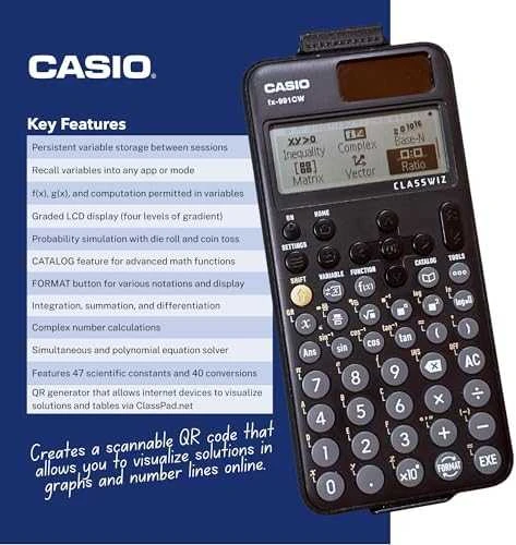 Mokslinis skaičiuotuvas CASIO Classwiz FX-991CW