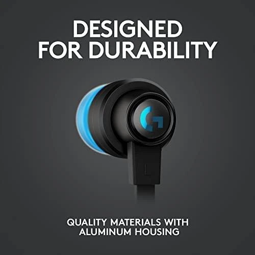 Į ausis įkišamos ausinės žaidimams Logitech G333, Mėlyna