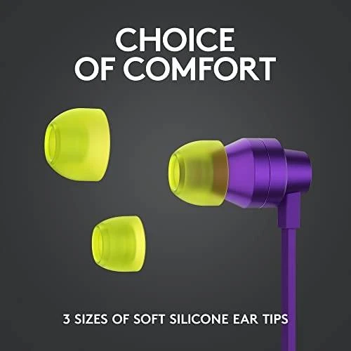 Į ausis įkišamos ausinės žaidimams Logitech G333, Violetinė