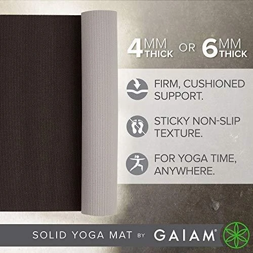 Kita Gaiam dvipusė jogos kilimėlis "GRANITE/STORM" 4 mm 61956