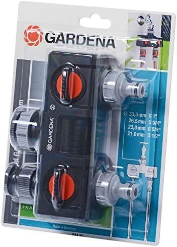 GARDENA Dviguba čiaupo jungtis