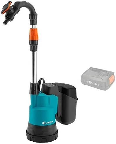 Gardena Akumuliatorinis lietaus vandens siurblys 2000/2 18V P4A - be akumulaitoriaus