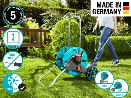 Vežimėlis sodo žarnai Gardena AquaRoll M su fiksatoriumi