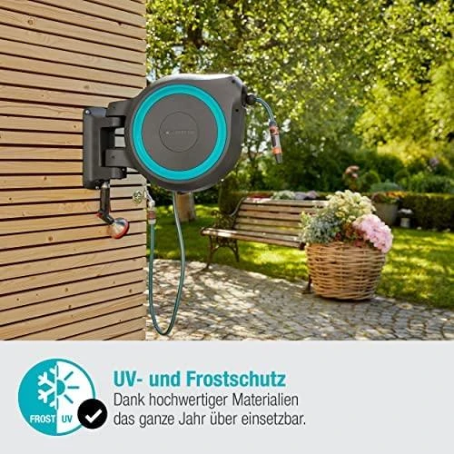 Gardena sieninė automatinė ritė žarnai "RollUp M/L" 25m, 13mm