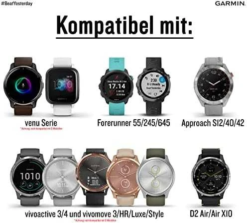 Išmaniojo laikrodžio Garmin greitai atsegamas, odinis dirželis, Rožinės spalvos, 20mm