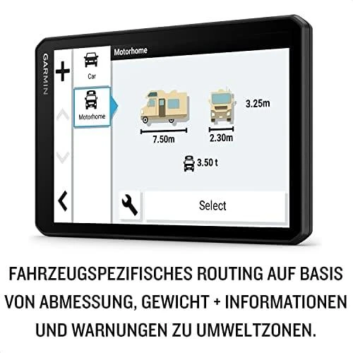 Garmin CamperCam 795 7" kemperio palydovinė navigacijos sistema su įmontuotu vaizdo registratoriumi
