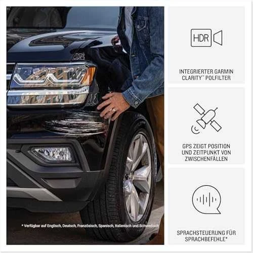 Garmin Dash Cam™ X310  4K vaizdo registratorius su jutikliniu ekranu, 140 laipsnių apžvalgos lauku ir integruotu poliarizatoriumi „Clarity™“