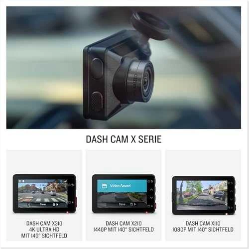 Garmin Dash Cam™ X310  4K vaizdo registratorius su jutikliniu ekranu, 140 laipsnių apžvalgos lauku ir integruotu poliarizatoriumi „Clarity™“
