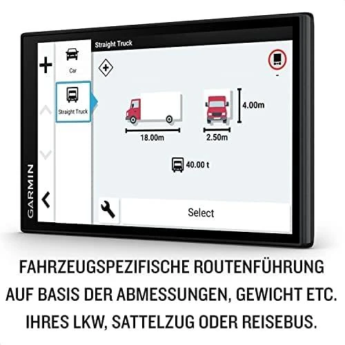 Sunkvežimių palydovinė navigacija Garmin dēzl LGV610 6" su „Live Traffic“