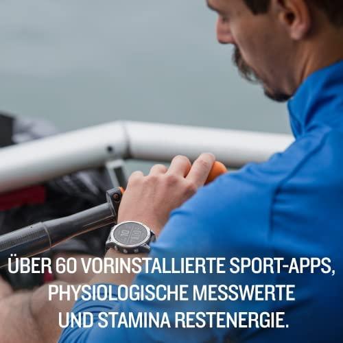 Išmanusis laikrodis Garmin fenix 7 – Standard Edition, Sidabro spalvos korpusas su grafito spalvos silikoniniu dirželiu