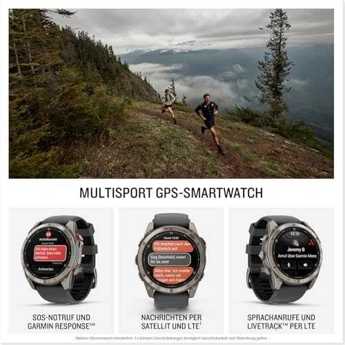 Išmanusis laikrodis Garmin fēnix® 8 Pro – 51 mm, AMOLED Sapphire, titanas su grafito spalvos / juodu silikoniniu dirželiu | 010-03199-11
