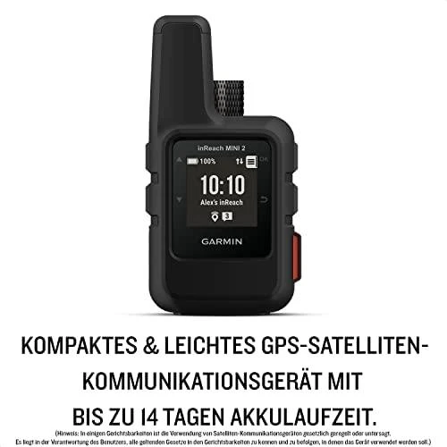 Garmin inReach Mini 2 palydovinio ryšio priemonė, Juodas