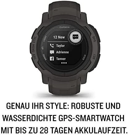 Išmanusis laikrodis Garmin Instinct 2, Grafito spalvos