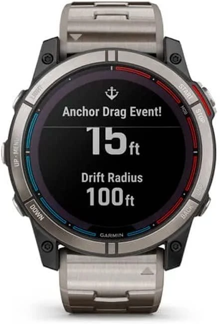 Išmanusis laikrodis Quatix 7X Solar Edition, Titaninis apvadas su titaniniu dirželiu