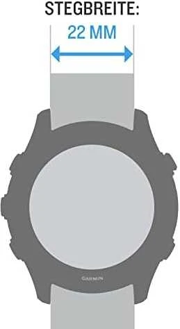 Garmin dirželio suderinamumo diagrama 22mm