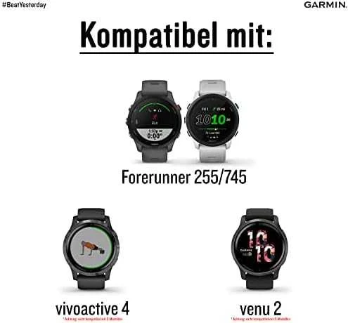 Išmaniojo laikrodžio Garmin odinis dirželis, Rudos spalvos, 22mm