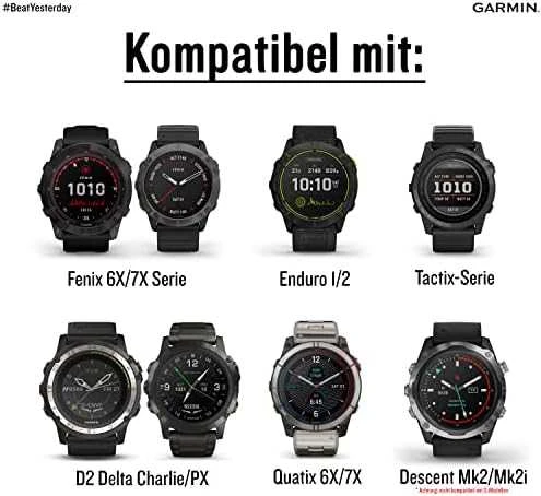 Išmaniojo laikrodžio Garmin greitai atsegamas, silikoninis dirželis, Salotinės spalvos, 26mm