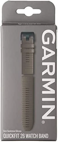 Išmaniojo laikrodžio Garmin greitai atsegamas odinis dirželis, Tamsaus akmens spalvos, 26mm