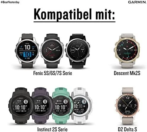 Garmin Quickfit 20 mm silikoninis dirželis, Smėlio spalvos