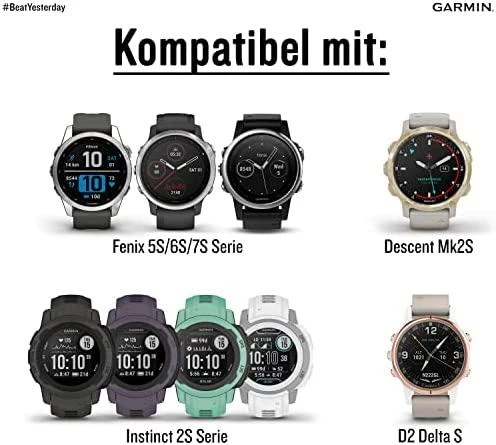Garmin QuickFit 20 mm greitai atsegamas dirželis, Pilkos spalvos