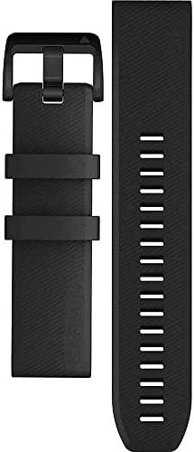 Išmaniojo laikrodžio Garmin greitai atsegamas, silikoninis dirželis, Juodos spalvos, 22mm