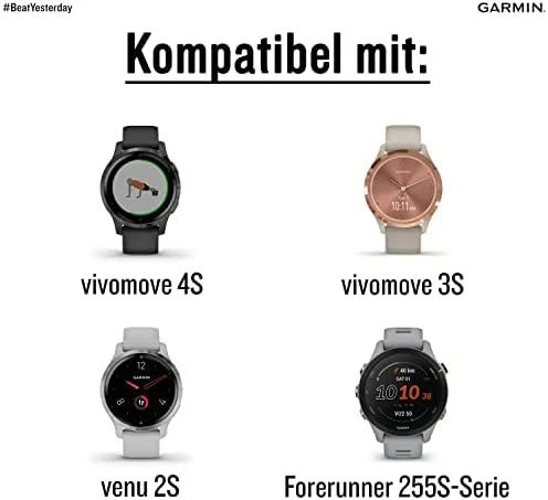 Išmaniojo laikrodžio Garmin silikoninis, greitai atsegamas dirželis, Juodos spalvos, 18mm