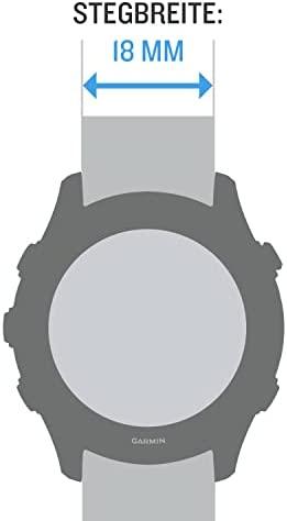 Išmaniojo laikrodžio Garmin greitai atsegamas silikoninis dirželis, Pilkos spalvos, 18mm