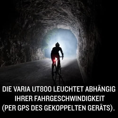 Garmin Varia UT800 Smart priekinis dviračio žibintas kartu su laikikliu prie šalmo