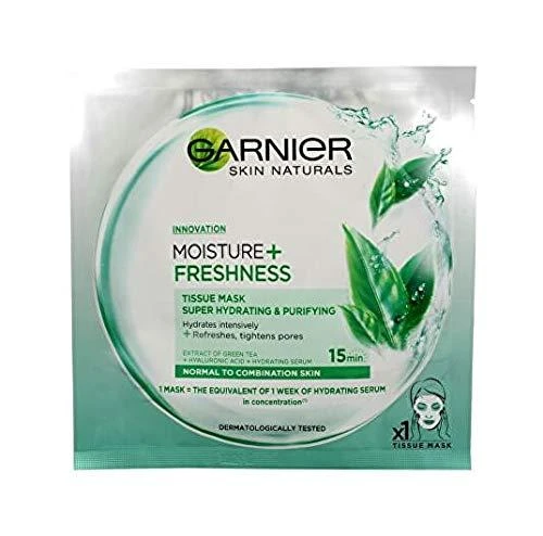 GARNIER Skin Naturals Moisture + FRESHNESS itin drėkinanti valomoji veido kaukė 32g