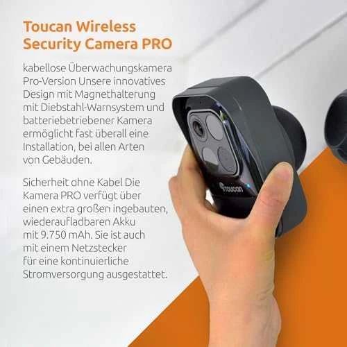 Piper „Toucan Wireless Outdoor Camera Pro“.