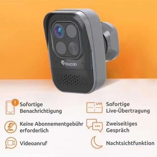 Piper „Toucan Wireless Outdoor Camera Pro“.