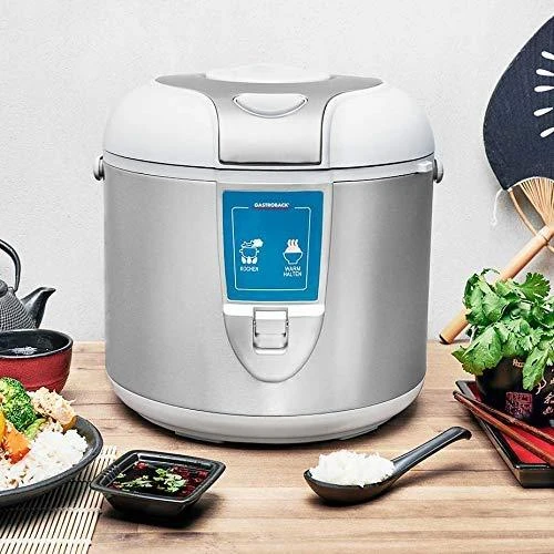 Gastroback mechaninė ryžių viryklė 42518 Sidabrinis, 700 W, Funkcijos Tinka virti ryžius, daržoves, taip pat tinka maisto temperatūrai palaikyti, pvz., sriuboms,