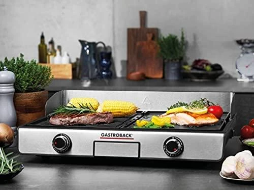 Gastroback 42524 Design Tisch-Grilis Plancha & BBQ 2.000W