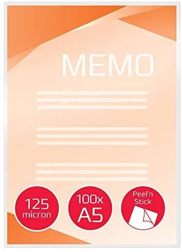 GBC Acco Folia Peel-n Stick Pouch A5 2x125mic poł (3747244)