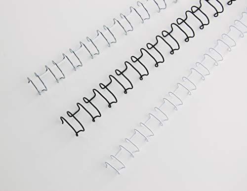 GBC WIRE BINS 21L A4 10MM Sidabrinis PACK 100 VNT.