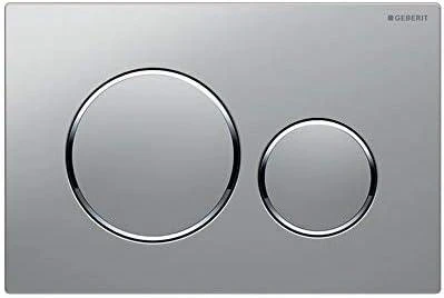 WC klavišas Geberit, Sigma 20, blizgus-matinis chromas-blizgus