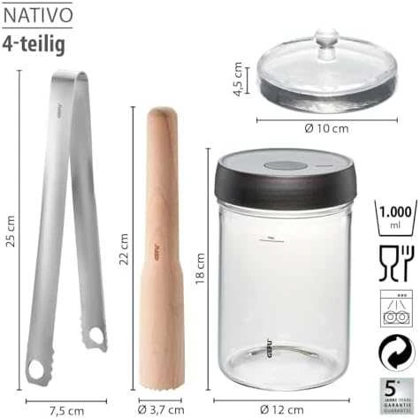 Fermentation jar 500 ml GEFU NATIVO G-15809