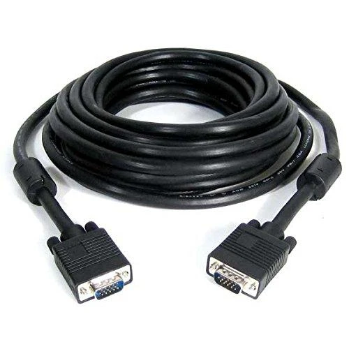 „Gembird Premium VGA HD15M/HD15M“ dvigubai ekranuotas, su 2 ferito šerdimis, 30 M kabelis, juodos spalvos „Cablexpert“