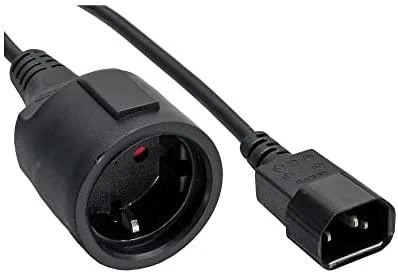 MicroConnect GEMBIRD PC-SFC14M-01 Gembird maitinimo adapterio laidas C14 vyriškas -> schuko moteriškas